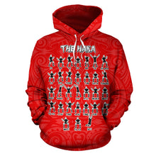 Load image into Gallery viewer, Rugby Haka Dance Hoodie Red