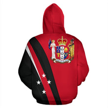 Load image into Gallery viewer, New Zealand Aotearoa Silver Fern Hoodie Red 02 by ByDesignByus for Men and Women