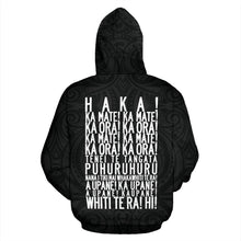 Load image into Gallery viewer, Rugby Haka New Style Zip Up Hoodie
