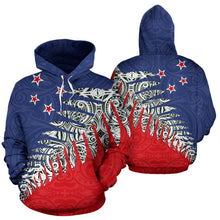 Load image into Gallery viewer, New Zealand Silver Fern  Hoodie Red