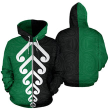 Load image into Gallery viewer, Koru Fern New Zealand  Zip Up Hoodie