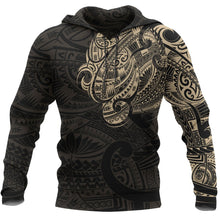 Load image into Gallery viewer, Maori Tattoo Style All Over Print Hoodie Golden Version