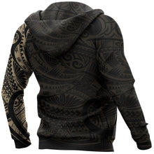 Load image into Gallery viewer, Maori Tattoo Style All Over Print Hoodie Golden Version